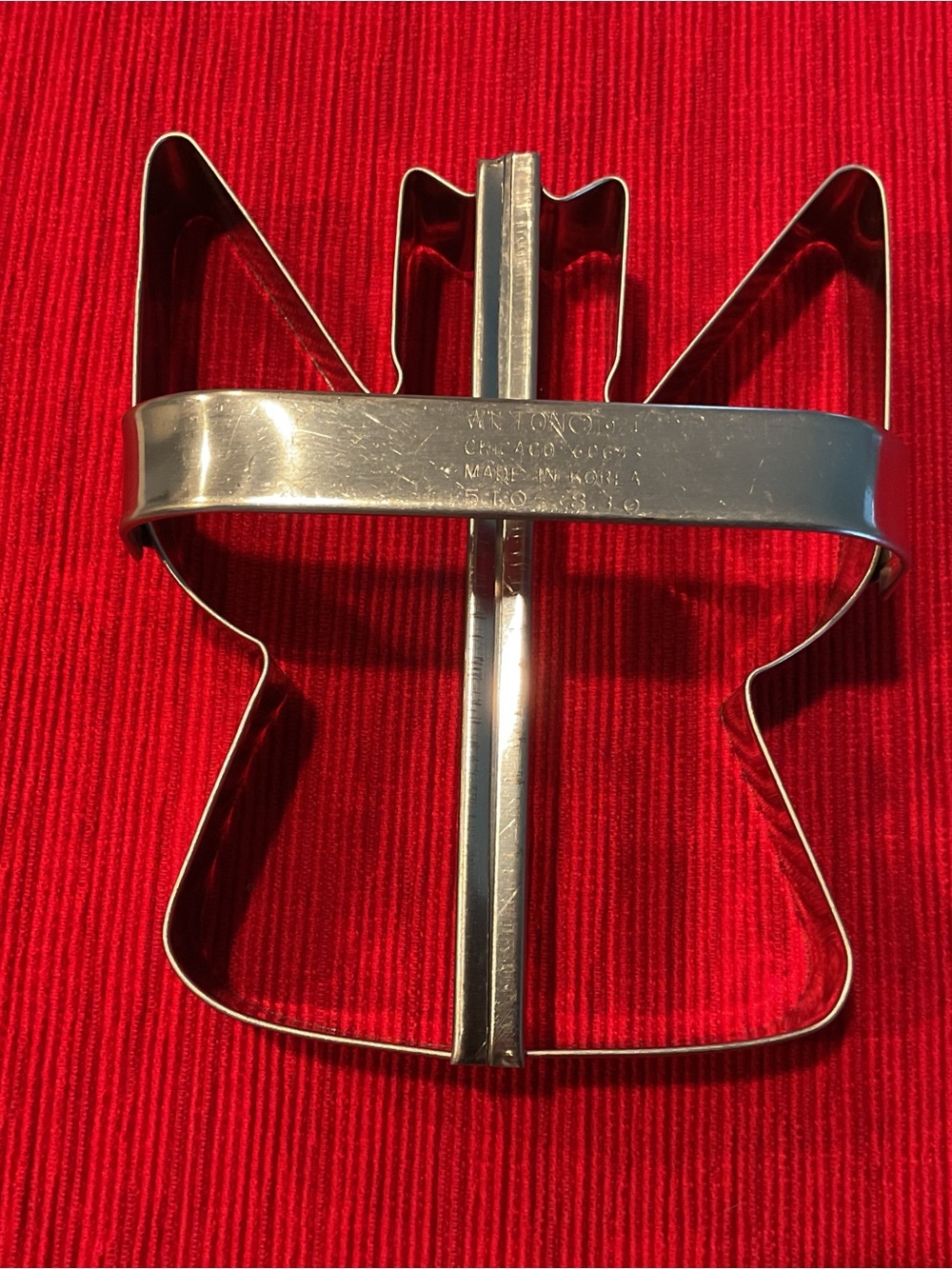 Vintage Wilton Metal 1974 Angel Cookie Cutter with Hand Grip